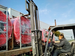 河北邢台客户采购的3000米远程供水聚氨酯软管于今天发货